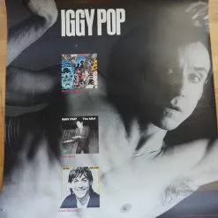Sold Out Posters Iggy Pop - 1990 Virgin Records Promotional Two Sided Poster Gig Posters 18 Sold Out Posters Iggy Pop - 1990 Virgin Records Promotional Two Sided Poster Gig Posters