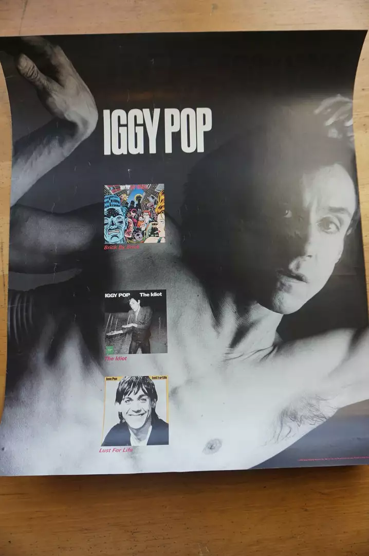 Sold Out Posters Iggy Pop - 1990 Virgin Records Promotional Two Sided Poster Gig Posters 10 Sold Out Posters Iggy Pop - 1990 Virgin Records Promotional Two Sided Poster Gig Posters