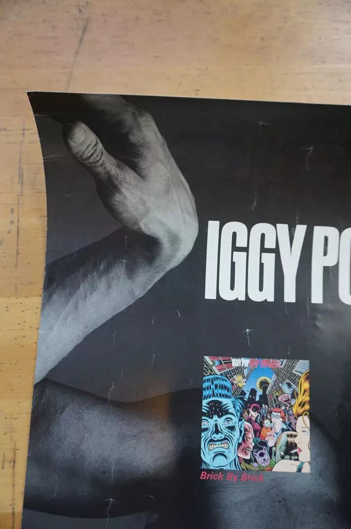 Sold Out Posters Iggy Pop - 1990 Virgin Records Promotional Two Sided Poster Gig Posters 11 Sold Out Posters Iggy Pop - 1990 Virgin Records Promotional Two Sided Poster Gig Posters