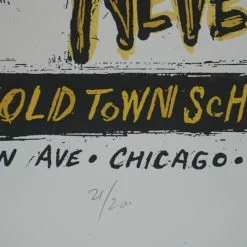 Sons Of The Never Wrong - 2009 Dan Grzeca Poster Old Town School 14 Sons Of The Never Wrong - 2009 Dan Grzeca Poster Old Town School