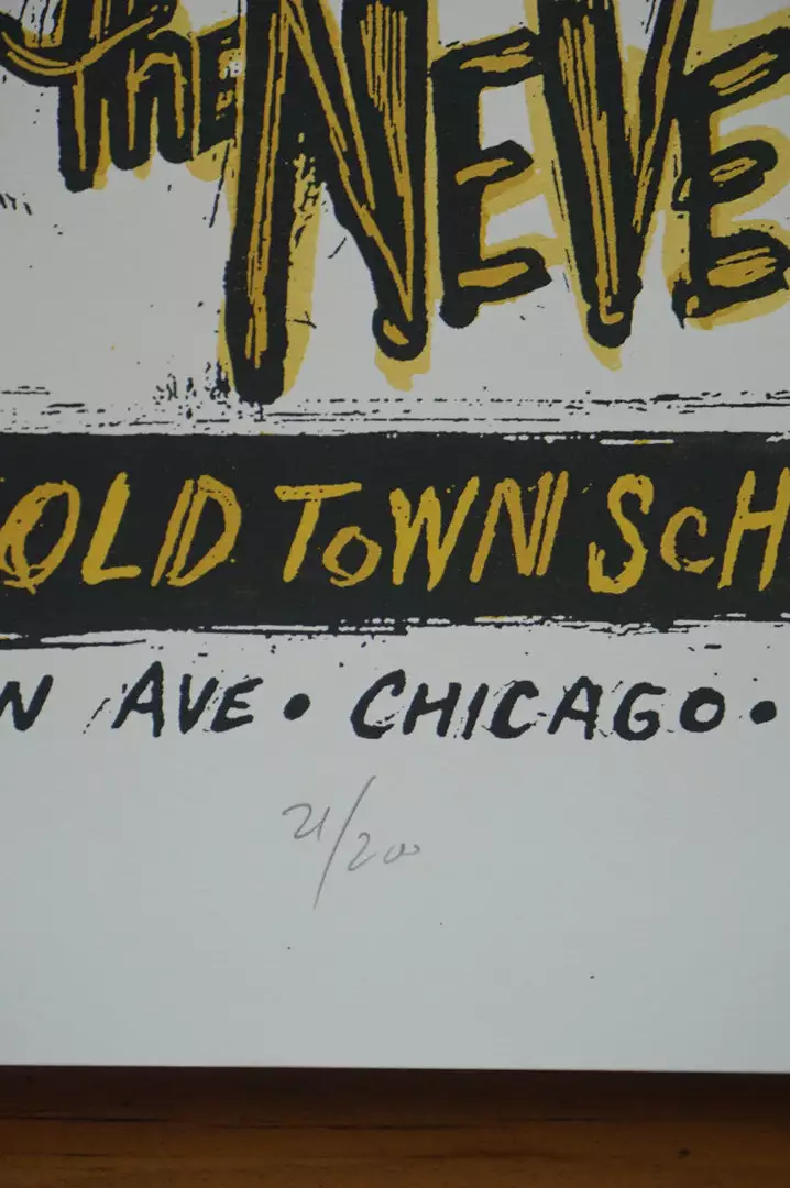 Sons Of The Never Wrong - 2009 Dan Grzeca Poster Old Town School 8 Sons Of The Never Wrong - 2009 Dan Grzeca Poster Old Town School