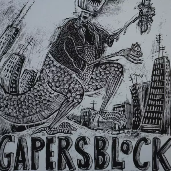 Gapers Block - 2009 Dan Grzeca Poster Chicago, IL Metro VARIANT 3 Gapers Block - 2009 Dan Grzeca Poster Chicago, IL Metro VARIANT