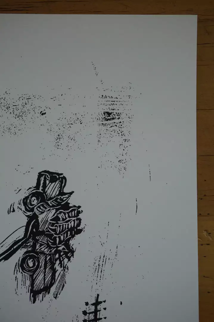 Gapers Block - 2009 Dan Grzeca Poster Chicago, IL Metro VARIANT 6 Gapers Block - 2009 Dan Grzeca Poster Chicago, IL Metro VARIANT