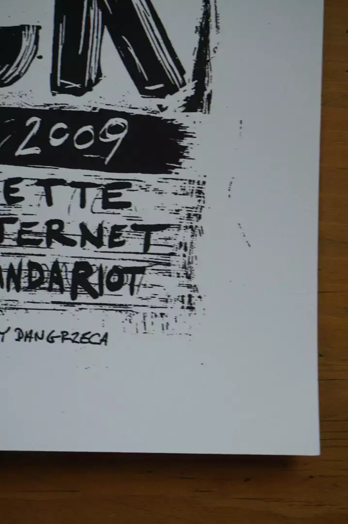 Gapers Block - 2009 Dan Grzeca Poster Chicago, IL Metro VARIANT 7 Gapers Block - 2009 Dan Grzeca Poster Chicago, IL Metro VARIANT