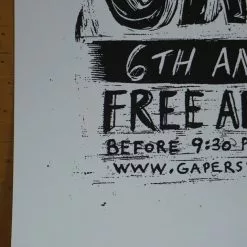 Gapers Block - 2009 Dan Grzeca Poster Chicago, IL Metro VARIANT 15 Gapers Block - 2009 Dan Grzeca Poster Chicago, IL Metro VARIANT