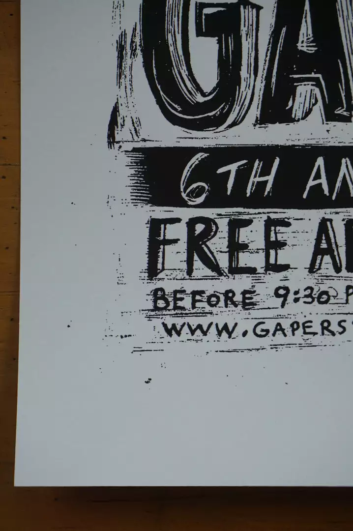 Gapers Block - 2009 Dan Grzeca Poster Chicago, IL Metro VARIANT 9 Gapers Block - 2009 Dan Grzeca Poster Chicago, IL Metro VARIANT