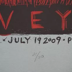 Graveyard - 2009 Dan Grzeca Poster San Diego, CA Pink Bar Gig Posters