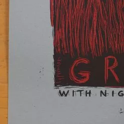 Graveyard - 2009 Dan Grzeca Poster San Diego, CA Pink Bar Gig Posters