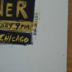 Escovedo Buckner - 2009 Dan Grzeca Poster Chicago, IL Schubas