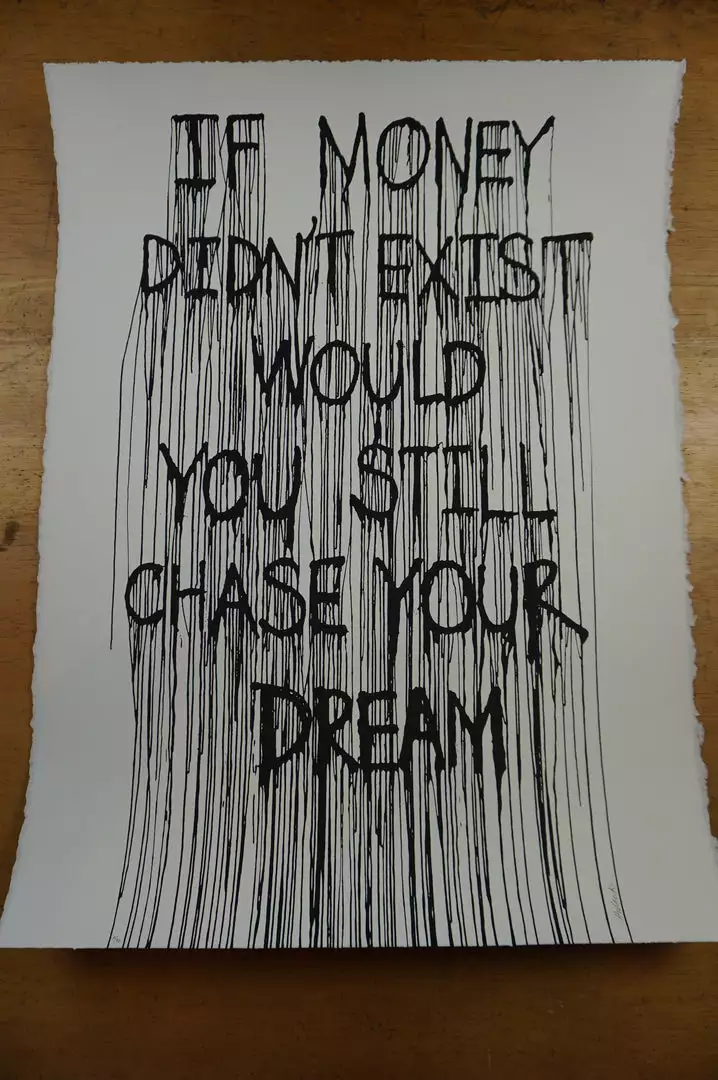 Mr Brainwash If Money Didn't Exist Would You Still Chase Your Dream - 2015 Hijack Poster Stre 10 Mr Brainwash If Money Didn't Exist Would You Still Chase Your Dream - 2015 Hijack Poster Stre