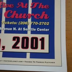 Little Richard - 2001 Dennis Loren Poster Seattle Sky Church