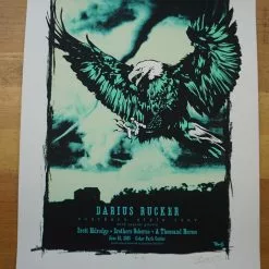 Darius Rucker - 2015 Billy Perkins Poster Austin Texas Cedar Park Center Gig Posters