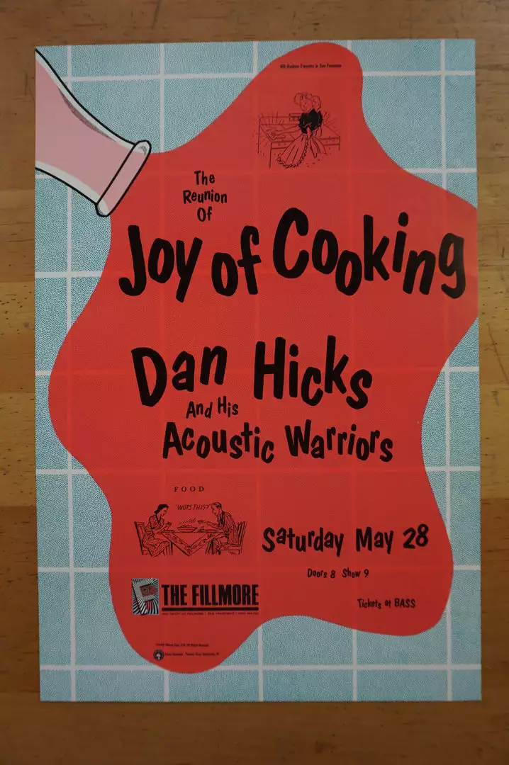 Gig Posters Joy Of Cooking - 1988 Arlene Owseichik Poster San Francisco, CA Fillmore 4 Gig Posters Joy Of Cooking - 1988 Arlene Owseichik Poster San Francisco, CA Fillmore
