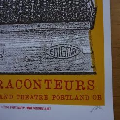Gig Posters The Raconteurs - 2006 Print Mafia Poster Jack White Portland 14 Gig Posters The Raconteurs - 2006 Print Mafia Poster Jack White Portland