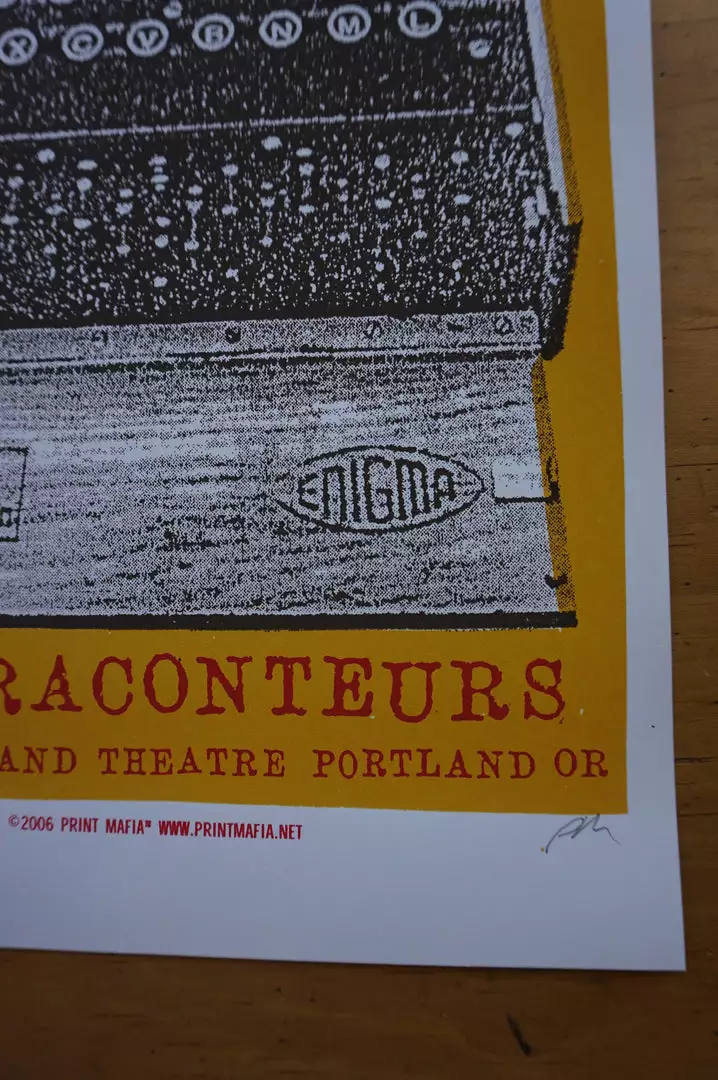 Gig Posters The Raconteurs - 2006 Print Mafia Poster Jack White Portland 8 Gig Posters The Raconteurs - 2006 Print Mafia Poster Jack White Portland