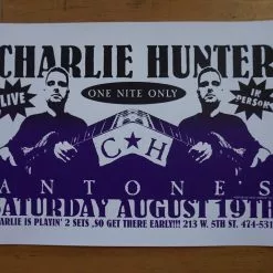 Sold Out Posters Charlie Hunter - 2011 Bishop Poster Austin, Texas Antone's Gig Posters 10 Sold Out Posters Charlie Hunter - 2011 Bishop Poster Austin, Texas Antone's Gig Posters