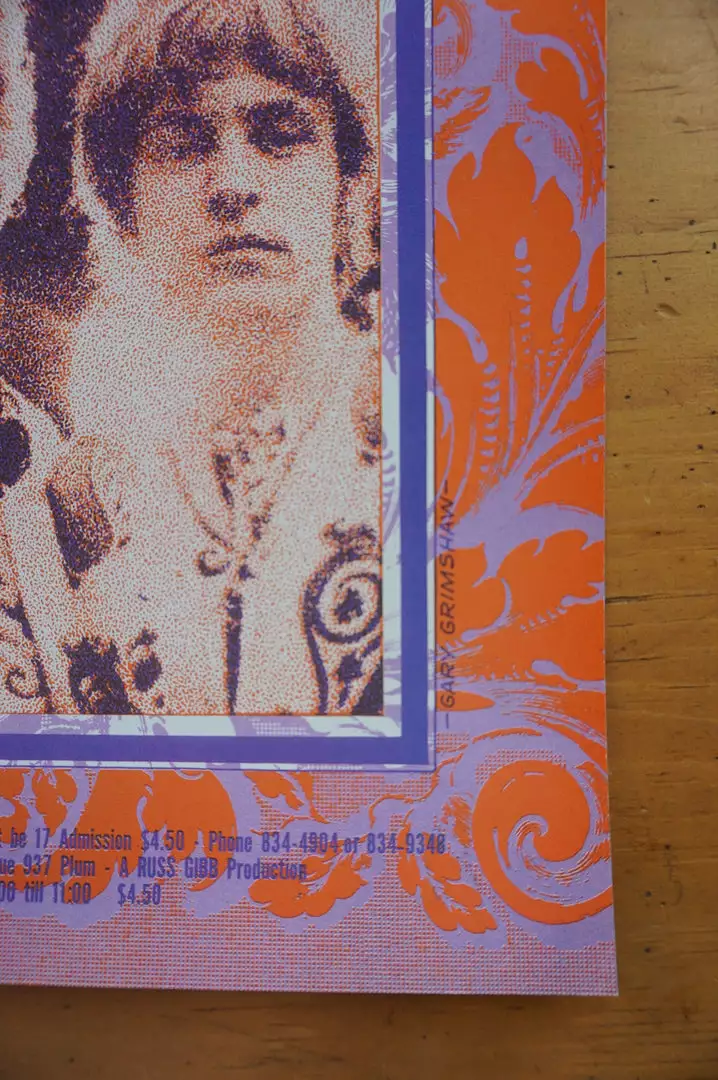 Cream - 1968 Gary Grimshaw Poster Detroit, MI Grande Ballroom Gig Posters 9 Cream - 1968 Gary Grimshaw Poster Detroit, MI Grande Ballroom Gig Posters