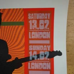 Eric Clapton - 2010 Ron Donovan Poster Jeff Beck Firehouse