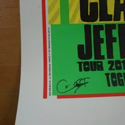 Eric Clapton - 2010 Ron Donovan Poster Jeff Beck Firehouse