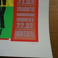 Eric Clapton - 2010 Ron Donovan Poster Jeff Beck Firehouse