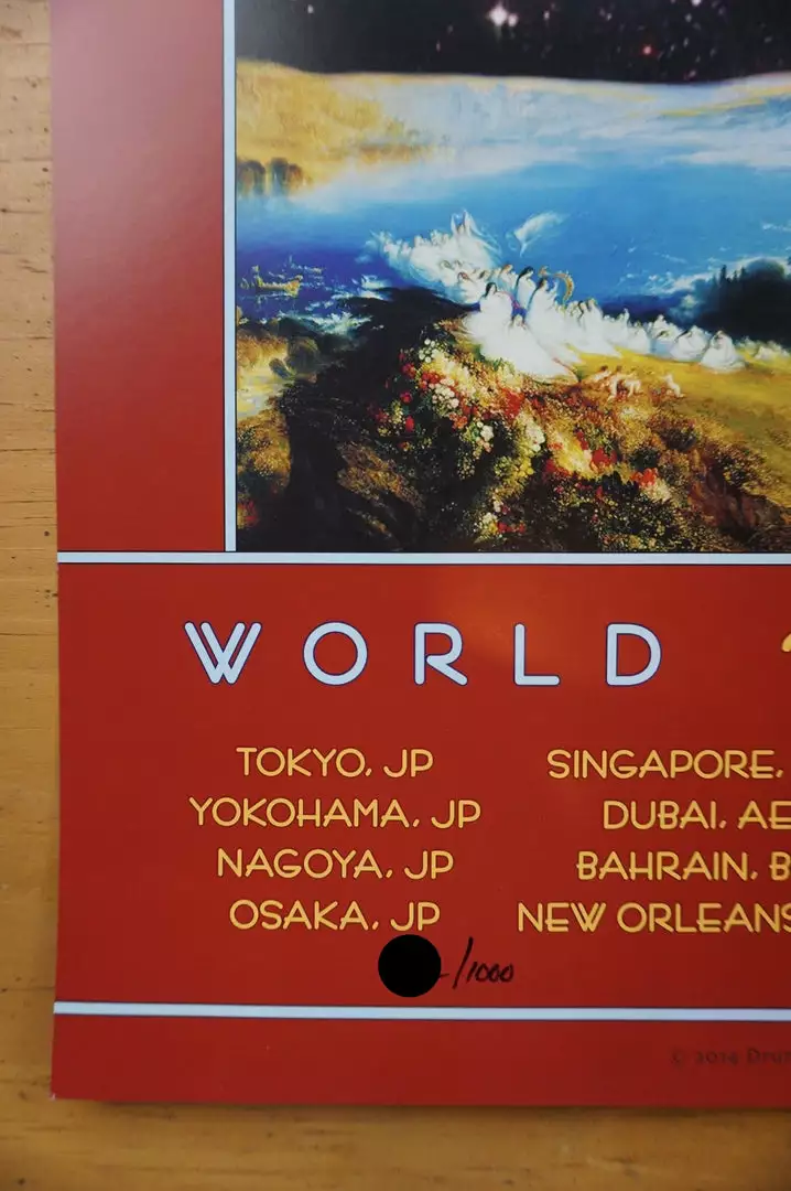 Gig Posters Eric Clapton - 2014 David Singer Poster World Tour Hand Signed 8 Gig Posters Eric Clapton - 2014 David Singer Poster World Tour Hand Signed