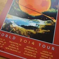 Gig Posters Eric Clapton - 2014 David Singer Poster World Tour Hand Signed 15 Gig Posters Eric Clapton - 2014 David Singer Poster World Tour Hand Signed