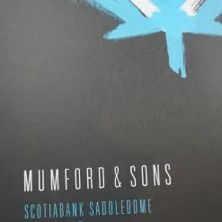 Sold Out Posters Mumford & Sons - 2015 Poster Calgary Alberta Scotiabank Arena