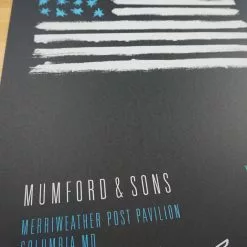 Sold Out Posters Mumford & Sons - 2015 Poster Columbia, MD Merriweather Post Gig Posters