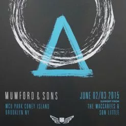 Sold Out Posters Gig Posters Mumford & Sons - 2015 Poster Brooklyn, NY Coney Island