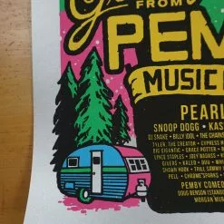Gig Posters Pemberton Festival - 2016 Ames Brothers Poster VARIANT Pearl Jam