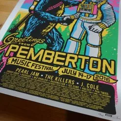Gig Posters Pemberton Festival - 2016 Ames Brothers Poster VARIANT Pearl Jam