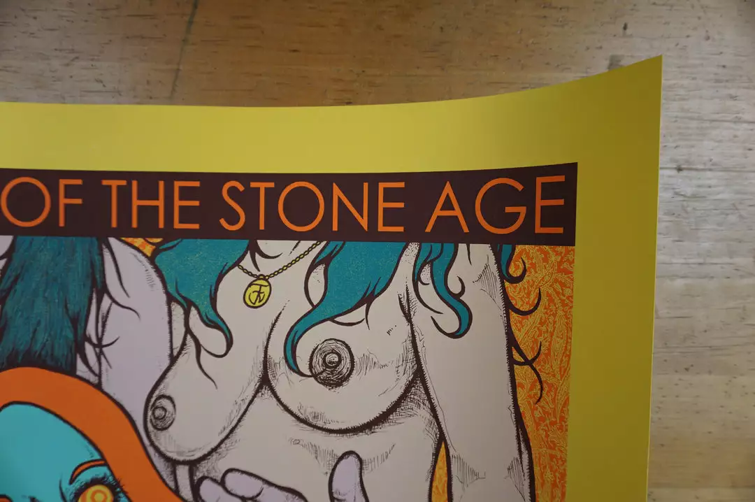 Queens Of The Stone Age - 2013 Jermaine Rogers Poster S/N Nashville YELLOW 6 Queens Of The Stone Age - 2013 Jermaine Rogers Poster S/N Nashville YELLOW