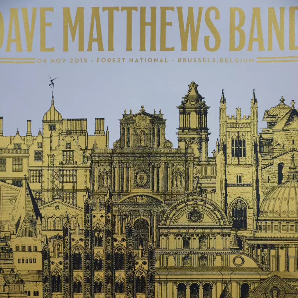 Gig Posters Dave Matthews Band - 2015 Nate Duval Poster Brussels DMB 3 Gig Posters Dave Matthews Band - 2015 Nate Duval Poster Brussels DMB