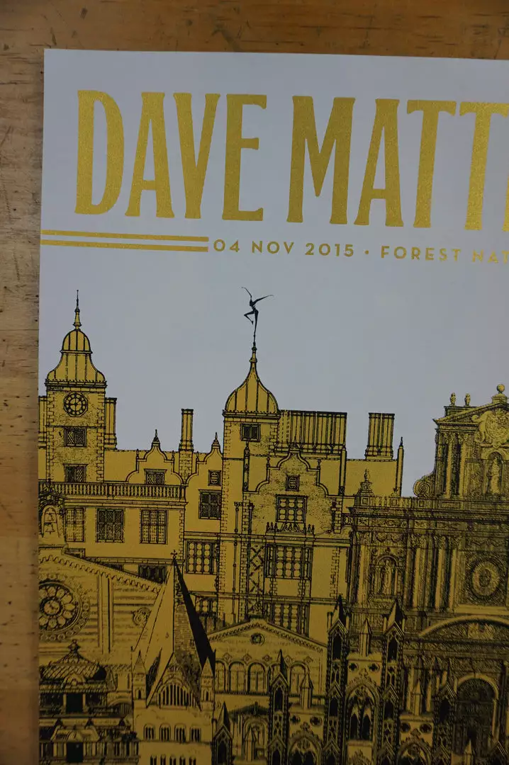 Gig Posters Dave Matthews Band - 2015 Nate Duval Poster Brussels DMB 5 Gig Posters Dave Matthews Band - 2015 Nate Duval Poster Brussels DMB