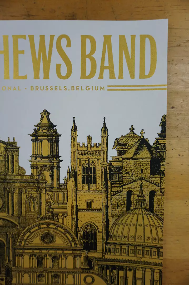 Gig Posters Dave Matthews Band - 2015 Nate Duval Poster Brussels DMB 6 Gig Posters Dave Matthews Band - 2015 Nate Duval Poster Brussels DMB
