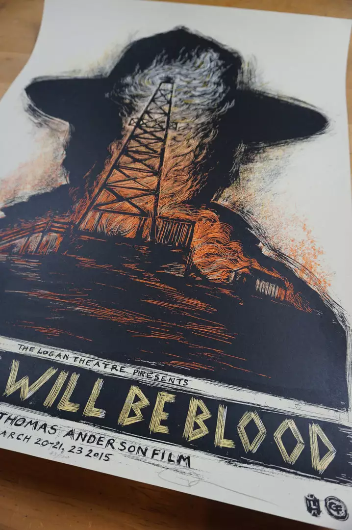 There Will Be Blood - 2015 Dan Grzeca Poster Cinema Movie 1st Edition Movie/TV Posters 10 There Will Be Blood - 2015 Dan Grzeca Poster Cinema Movie 1st Edition Movie/TV Posters