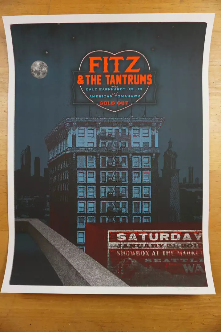 Fitz And The Tantrums - 2012 Jon Smith Poster Seattle Showbox Gig Posters 4 Fitz And The Tantrums - 2012 Jon Smith Poster Seattle Showbox Gig Posters