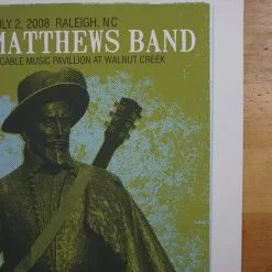 Dave Matthews Band - 2008 Methane Poster Raleigh Walnut Creek AP Gig Posters