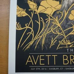 The Avett Brothers - 2016 John Vogl Poster Simsbury, CT Meadows Gig Posters