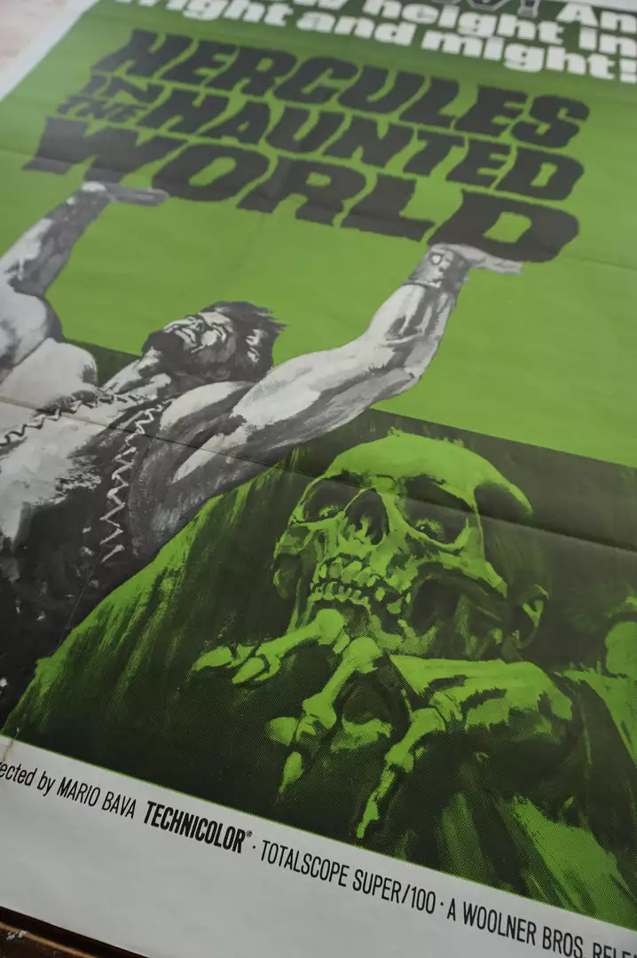 Sold Out Posters Movie/TV Posters Hercules In The Haunted World - 1962 Original One Sheet Poster Cinema 12 Sold Out Posters Movie/TV Posters Hercules In The Haunted World - 1962 Original One Sheet Poster Cinema