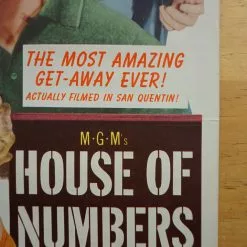 Sold Out Posters House Of Numbers - 1957 Original Insert Movie Poster Cinema
