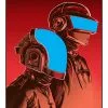 Daft (Shiny) Punk - 2016 Tim Doyle Poster Discovery Red 1st Ed. S/N Gig Posters
