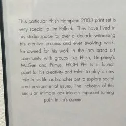 Phish - 2003 Jim Pollock Poster Hampton Virginia Framed SET