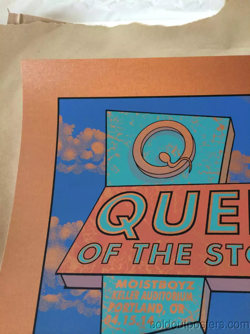 Queens Of The Stone Age Justin Hampton Poster Print QOTSA Portland, COPPER Ed 5 Queens Of The Stone Age Justin Hampton Poster Print QOTSA Portland, COPPER Ed