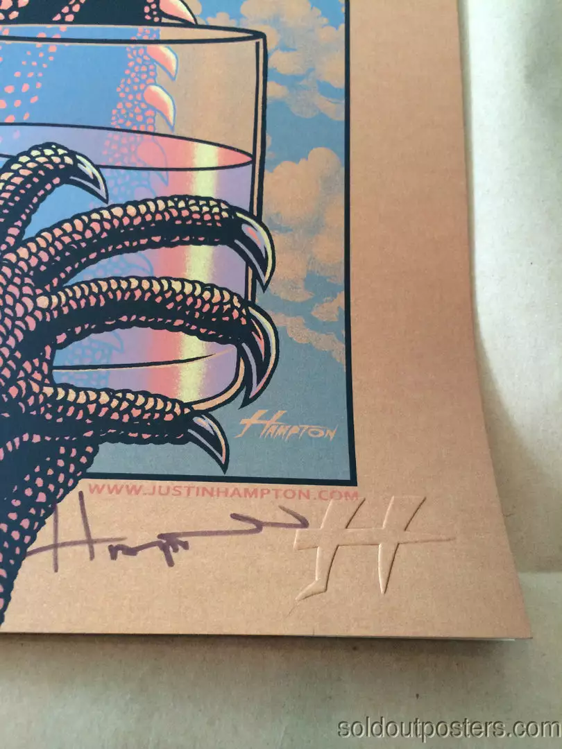 Queens Of The Stone Age Justin Hampton Poster Print QOTSA Portland, COPPER Ed 7 Queens Of The Stone Age Justin Hampton Poster Print QOTSA Portland, COPPER Ed