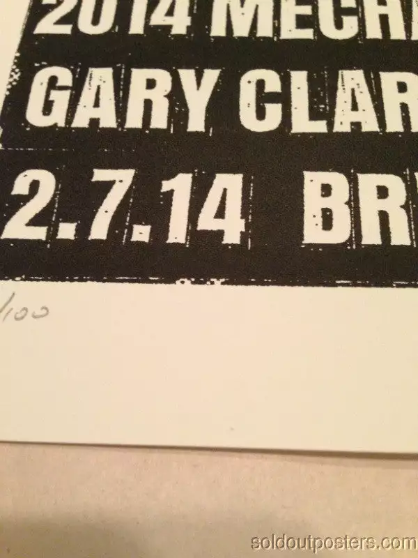 Kings Of Leon - 2014 Print Mafia Poster Gary Clark Jr Nashville, TN S/N 7 Kings Of Leon - 2014 Print Mafia Poster Gary Clark Jr Nashville, TN S/N