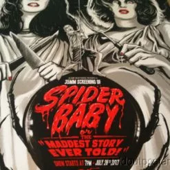 SPIDER BABY - 2013 Gary Pullin Poster Print Jack Hill Horror Film Sci-fi MONDO
