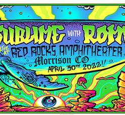 Sublime - 2022 Munk One Poster Red Rocks Morrison, CO AP