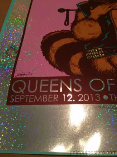 Queens Of The Stone Age - 2013 Jermaine Rogers Poster Detroit FOIL Fillmore 8 Queens Of The Stone Age - 2013 Jermaine Rogers Poster Detroit FOIL Fillmore