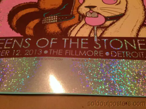 Queens Of The Stone Age - 2013 Jermaine Rogers Poster Detroit FOIL Fillmore 9 Queens Of The Stone Age - 2013 Jermaine Rogers Poster Detroit FOIL Fillmore